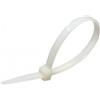 Velamp Fascette Stringicavo Bianche 2,5x100mm, 100 Pezzi, Robuste, Resistenti UV per Cablaggi Industriali e Professionali
