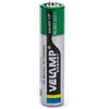 Velamp Pila zinco carbone mini stilo, R03 AAA, 1,5V. Blister da 4 pezzi