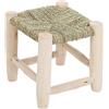 Bohome Living - Sgabello in legno massello, piccolo sgabello per bambini, fatto a mano (Taglia XS - 20cm)