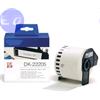 BROTHER COMPATIBILE BROTHER 60 ROTOLI continuo ETICHETTE di CARTA NERO su BIANCO 62mm x 30.48mt COMPATIBILE - DK-22205x60