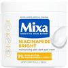 Mixa Crema Idratante Anti-Macchie, Per Pelle Secca e Spenta, Pelle Idratata per 48H, Incarnato Luminoso e Uniforme, Con il 9% di Niacinamide, Vitamina C e Burro di Karité, Niacinamide Bright, 400 ml