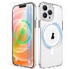 ORETECH Magnetica Cover per iPhone 12 Pro Max [Compatibile con MagSafe]con[2 Vetro Temperato],Protettiva Antiurto Protezione Militare Custodia iPhone 12 Pro Max,Trasparente
