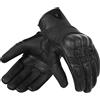 REBELHORN Thug II Guanti da Moto Uomo | Pelle di capra | Pannelli SAS-TEC per assorbire l'impatto | Fodera traspirante | Supporto per touch screen