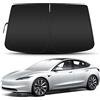 D-Lumina Parasole per parabrezza per Tesla Model 3 (2017-2026) Accessori | Parasole per Parabrezza Anteriore, Protezione UV, Pieghevole e Portatile