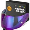 Everalo Visiera Compatibile con Scorpion Exo 520-1400 - 391 - R1 Air (Iridium Cromo)