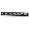 Audi 4M08537372ZZ - Adesivo con scritta Quattro, con logo cromato
