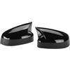 Qjahxkf Copertura retrovisore Coppia Calotte Specchietti Retrovisori Laterali Per Ford Per Focus 2 3 MK2 MK3, Aggiuntive Per Mondeo MK4 2008-2018. Calotte Compatibile(Glossy Black)