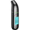 PEAKGEAR Etilometro con batteria USB Professionale Misuratore di alcol, precisione da polizia con display LCD blu digitale, bocchini non necessari, Alcotest, per uso domestico o per feste