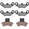 Yosoo Pastiglie freno anteriore e posteriore Pastiglie freno in ferro da 6 pezzi per Polaris Sportsman 500 4x4 1998-2002 Accessori di ricambiofreno polaris sportsman 500 parts, pastiglie freni polaris sport