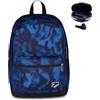 ZAINO SEVEN THE DOUBLE PRO XXL CON EARPHONES WIRELESS BLUE CLOUD