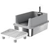 PawHut Cassetta per Lettiera in Acciaio Inossidabile, Pareti Laterali Alte, con Pedale, Tappetini Filtranti e Paletta, 60,2x40,2x29,6 cm, Grigio | Aosom Italy