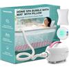 SereneLife Massaggiatore da Bagno Portatile con Bolle, Idromassaggio per Vasca da Bagno Spa Relax, Vasca Idromassaggio con Luce LED, Tappetino Antiscivolo Impermeabile con Cuscino e Telecomando, Rosa