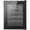 ARBGO Frigorifero per 20 bottiglie, mini cantinetta per vino con porta in vetro temperato, con illuminazione interna, refrigeratore per vino con pannello touch LED, anti-UV, 12-18 °C, per vino rosso e
