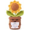 Aruigu Regalo per la Mamma - Bambola Girasole Positiva Fatta a Mano con Uncinetto e Scheda - Ti Amo - Regalo per Mamma da Figlia, Figlio, Bambino - Idea Regalo per Festa della Mamma, Natale