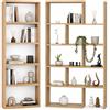 Shally Dogan Libreria Modulare Apribile Legno Quercia Scaffale Libri Componibile 72x22x200cm