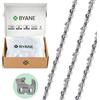 Byane 3 catene per motosega in carburo da 61 cm, passo 3/8, calibro 0,50, 84 maglie di trasmissione per Husqvarna 455, 460 Rancher, Stihl MS290, MS362 ed Echo CS-590
