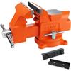 PONY Morsa da banco, 12,7 cm, resistente e combinata, per la casa, con base girevole per la lavorazione del legno, 1 paio di morsa inclusa