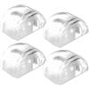 Lyramis 4 blocchi porta,fermaporta Sol Butee Stop Blocca fermaporta protezione in silicone fermi adesivi tampone ammortizzatore autoadesivo, per protezione interna, protezione aperta blocco porta fermaporta