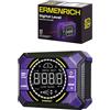 Ermenrich Verk LQ50 Livella Digitale con Laser Integrato Display LCD Precisione ±0.1° Compatta Leggera Spegnimento Automatico Batteria Li Ion Pulsante Hold per Edilizia e Fai da Te