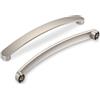 SYZOW 6 pezzi Maniglie per Mobili Nichel Satinato da Cucina Distanza fori 192mm Maniglie cucina armadietti in mobili da cucina per mobili