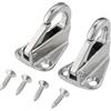 Fenayuu Ganci A Muro In Acciaio Inox, Gancio Pesante Marino con Moschettone a Molla, Accessori Per Fibbie Di Barca E Hardware Di Sicurezza Per Ambienti Come Cucina, Bagno, Doccia, Garage,