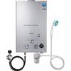 ZHIMAI Scaldabagno a gas GPL Propano, 8L 16 KW Riscaldatore di acqua a gas su testa di doccia, Propano senza serbatoio per la casa per campeggio, doccia per cavalli