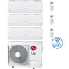 Lg Climatizzatore Condizionatore LG Dualcool Libero Smart R32 Wifi Trial Split Dual Inverter 7000 + 7000 + 9000 BTU con U.E. MU3R19 Classe A+++/A++ NOVITÀ 2026