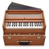 Bina Armonium portatile Harmonium Bina 23B Pieghevole Safari 3 1/4 Ottava 6 fermate Classico Colore Legno Accoppiatore, Sacchetto di Nylon, Strumento Musicale Indiano, Kirtan 440Hz