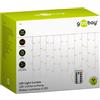 goobay 57942 300 luci LED con telecomando - Funzione timer - 8 modalità di illuminazione - Dimmer e trasformatore esterno 31 V - Bianco caldo (3000 K) - IP44