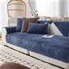 FASCINATDECO Copridivano 1/2/3/4 Posti con Braccioli, Copriseduta Divano, Copridivano Antigraffio Gatto, Copridivano Angolare Antiscivolo, Telo Copridivano, Blu Scuro, 70x120cm