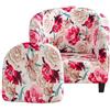 JUNLEBUYI 2 Pezzi Copripoltrona 1 Posto Elasticizzato Copripoltrona Da Cocktail Chesterfield Rimovibile Lavabile Per Bancone Soggiorno Tullsta Camera Da Letto Bar (17#)