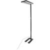 Arcchio Lampade da terra per ufficio dimmerabile (Moderno) colore Nero, in Alluminio ad es. Studio & Ufficio lampadina inclusa Lampada lampada postazione lavoro piantana