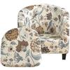 JUNLEBUYI 2 Pezzi Copripoltrona 1 Posto Elasticizzato Copripoltrona Da Cocktail Chesterfield Rimovibile Lavabile Per Bancone Soggiorno Tullsta Camera Da Letto Bar (20#)
