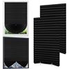 WEXFFU Confezione Da 4 Tende Oscuranti Adesive, Tende Senza Trapano, Tende Plissettate Oscuranti, Facili Da Tagliare E Montare Per Camera Da Letto, Cucina, Bagno E Uso Domestico (Nero,60x150 cm)