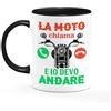 Gattablu Tazza color mug 11oz La moto chiama e io devo andare! Divertente idea regalo, passione motocicletta! Personalizzabile!