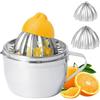 BHHBMT Spremiagrumi In Acciaio Inox 304, Spremiagrumi Spremiagrumi Spremiagrumi Manuale con 2 Testine Di Pressa E Scala Contenitori