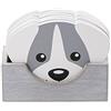 SPOTTED DOG GIFT COMPANY Set di Sottobicchieri in Legno con Supporto, 6 Pezzi Poggiabicchieri Forma di Cani per Bevande Bicchiere e Caffè Tazze, Decorazione Casa Cucina Regali per Amanti dei Cani