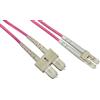 LINK LKLCSC4520 - Cavo Fibra Ottica LC-SC Multimode OM4 50/125 Duplex 20 Metri - Alta Velocità per Networking, Server e Data Center