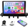 Hikity 4+64G Android 15 Autoradio per Renault Megane 3 2009-2014, Schermo 9 Incell Radio con Wireless CarPlay Android Auto Bluetooth Navi GPS WiFi EQ USB SWC MIC