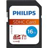 Philips Ultra Speed SDHC Card 16 GB UHS-I U1, velocità di lettura fino a 80 MB/s, V10, scheda di memoria per fotocamere, tablet, PC, lettore di schede, video Full HD