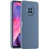 HULLIN Custodia per Telefono in Silicone Colorato, Adatta per Xiaomi MI 10T Lite 5G (6.67) - Grigio lavanda