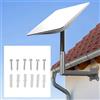 banapoy Kit di Montaggio Internet per Satellite, Supporto Tetto su Palo Parete Supporto Parete Lungo Staffa Montaggio per Antenna Rettangolare J per V2