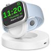 Elebase 5W Supporto Caricatore per Apple Watch 12,Charger Smartwatch USB C | Base di Ricarica USBC &Lightning iWatch,Wireless Magnetico Caricabatterie per iWatch Series 11 10 9 8 7 6 5 Ultra 4 SE 3 2 1