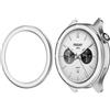 Hesupy Anello ghiera in metallo per Xiaomi Watch S4/S3/S4 eSIM/S3 eSIM, cornice in acciaio inox sostitutiva, piastra di copertura rigida con ghiera circolare per smartwatch Mi Watch S3/S4 (Stile 6)