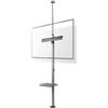 NEDIS Porta TV Full Motion - 37-70 - Peso massimo supportato dello schermo: 30 kg - inclinabile - Ruotabile - Altezze prestabilite regolabili - Acciaio/Alluminio - Argento/Nero