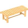 Panchina Da Giardino A 2 Posti Impermeabile In Legno Di Abete, 110x38x35 cm
