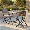 MIlani Home GAJA - sedia da giardino in alluminio e textilene pieghevole salvaspazio