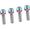 Besttoolifes colorful2 M6x20, Set di bulloni per manubrio bicicletta, in acciaio, confezione da 4 viti M5 x 20 mm e M6 x 20 mm, con testa a brugola per manubrio di bici, compatibili con bici da strada