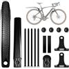 Feirdhoo Set di parafanghi per Bici, Larghezza Pneumatico 32-38 mm, Montaggio rapido e Fissaggio Senza Fori, per Bici Gravel, Mountain Bike e Bici da Corsa