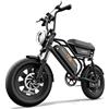 URLIFE Bici Elettrica per Adulti, 16 x 3.0, Batteria Rimovibile da 48V 13Ah e Motore Brushless da 250W, 100KM range, Bicicletta Elettrica per Pendolari, Doppia Sospensione, E bike per Adolescenti